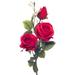 Charlton Home® Artificial Rose Spray Silk in Red/Pink | 31 H x 7 W x 7 D in | Wayfair 43535D46E4BC447A82BEA83DF66876C9