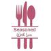 The Decal Guru Seasoned w/ Love Kitchen Wall Decal Vinyl in Red/Pink | 48 H x 27 W in | Wayfair 1951-WALL-02-06