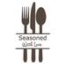 The Decal Guru Seasoned w/ Love Kitchen Wall Decal Vinyl in Brown | 24 H x 14 W in | Wayfair 1951-WALL-01-21