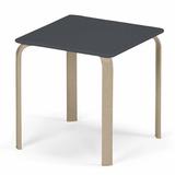 Telescope Casual Robinett Plastic/Resin Outdoor Side Table Plastic/Metal in Gray/White/Brown | 19.5 H x 18 W x 18 D in | Wayfair 510DP3002