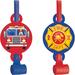 Creative Converting Fire Truck Plastic/Paper Disposable Party Favor Set in Blue/Red/Yellow | Wayfair DTC332207BLWR