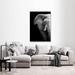 DecorumBY Elephant Profile - Photograph Paper, Glass in Black/Gray | 20 H x 16 W x 1.5 D in | Wayfair Animal Photography Elephant Profile 16x20