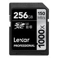 Lexar Professional 1000x 256GB SDXC UHS-II/U3 Card (Up to 150MB/s read) w/Image Rescue 5 Software LSD256CRBNA1000, Black