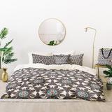 East Urban Home Heather Dutton Amirah Dusk Duvet Cover Set Microfiber, Polyester in Green | Queen Duvet Cover + 2 Shams + 1 Throw Pillow | Wayfair