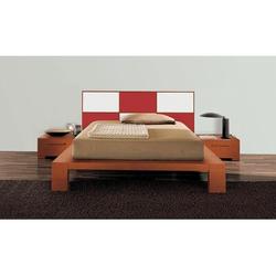 YumanMod Wynd Solid Wood Platform Bed Wood in Red | 41.25 H x 75.5 W x 90.25 D in | Wayfair CR53-CONF5-QN