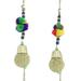 The Holiday Aisle® Disco Holiday Beaded Holiday Shaped Ornament Plastic in Blue/Green | 4.9 H x 1.2 W x 1.2 D in | Wayfair