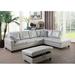 Multi Color Sectional - Winston Porter Maumee 103.5" Wide Faux Leather Sofa & Chaise w/ Ottoman Faux Leather | 35 H x 103.5 W x 74.5 D in | Wayfair