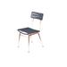 Innit Hapi Indoor/Outdoor Handmade Dining Chair Metal in Gray/Yellow | 32 H x 17 W x 20 D in | Wayfair i20-04-06
