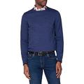 Ben Sherman Mens Mens Tipped Crew Neck Knit in Navy - XL