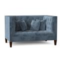 Duralee Chatham 56" Tuxedo Arm Loveseat Polyester in Blue | 34 H x 56 W x 36 D in | Wayfair WPG10-595-56.15726-76