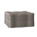 Duralee Corvo Tufted Square Cocktail Ottoman Faux Leather/Sunbrella®/Linen/Polyester/Cotton/Other Performance Fabrics | Wayfair