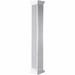 Ekena Millwork Craftsman Classic Square Non-Tapered, Fluted PVC Column Kit, Crown Capital & Crown Base, Latex | 120 H x 5.625 W in | Wayfair