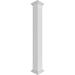 Ekena Millwork Craftsman Classic Square Non-Tapered, Fluted PVC Column Kit, Crown Capital & Crown Base, Latex | 96 H x 11.625 W in | Wayfair