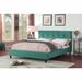 George Oliver Fairhope Upholstered Standard Bed Upholstered in Blue | 40.9 H x 78 W x 92.9 D in | Wayfair 38852C9C79004B4CBD25507B53B87521