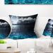 East Urban Home Romantic Full Moon over Sea Seascape Pillow Polyester/Polyfill blend | 16 H x 16 W x 5 D in | Wayfair