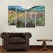 Winston Porter 'Field of Wild Flowers' Acrylic Painting Print Multi-Piece Image on Wrapped Canvas in Blue/Green | 28 H x 47 W x 2 D in | Wayfair