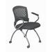 Inbox Zero Geriyah Deluxe Fabric Padded Folding Chair Metal/Fabric in Black | 34 H x 24.5 W x 22 D in | Wayfair C150D0C6E08E439C8CFFEE9E4899FA59