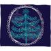 The Holiday Aisle® Henriques Decorative Tree Plush Fleece Throw Microfiber/Fleece/Microfiber/Fleece | 60 W in | Wayfair
