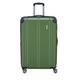 Travelite 4-Rad Koffer L mit TSA Schloss + Dehnfalte, Gepäck Serie CITY: Robuster Hartschalen Trolley mit kratzfester Oberfläche, 073049-80, 77 cm, 113 Liter (erweiterbar auf 124 L), Grün