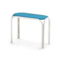 Telescope Casual Robinett Plastic/Resin Outdoor Side Table Plastic/Metal in Blue/White | 19.5 H x 25 W x 11 D in | Wayfair 1146PQ002