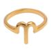 Golden Aries,'18k Gold Plated Sterling Silver Aries Band Ring'