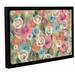 Ebern Designs 'Parisian Floral I' Framed Painting Print Metal in Green/Pink | 32 H x 48 W x 2 D in | Wayfair E033B07154D746B39D438BBBC888A98D