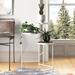 Mercury Row® Logan Square Round Multi-Tiered Solid Wood Plant Stand Wood/Metal/Solid Wood in White | 30 H x 20 D in | Wayfair