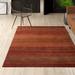 Brown 102 x 0.5 in Area Rug - Mercury Row® Critchfield Hand-Knotted Wool Rust Area Rug Wool | 102 W x 0.5 D in | Wayfair
