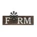 August Grove® Farm Windmill Wall Décor, Metal in Brown/Gray | 7 H x 23.5 W in | Wayfair 576FE2C83BBA43DEA0DE0864EC5F9802