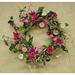 August Grove® Aster Daisy 18" Plastic Wreath in Green/Pink | 18 H x 18 W x 2.25 D in | Wayfair FBAD6582E1354FF2A1BFA4B3EC273F1A