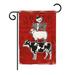 Breeze Decor Barnyard Friends Nature Everyday Farm Animals Impressions 2-Sided Polyester 19 x 13 in. Garden Flag in Red | 18.5 H x 13 W in | Wayfair