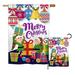 Breeze Decor Santa Helper Merry Christmas Winter Christmas Impressions 2-Sided Polyester 40 x 28 in. Flag Set in Green/Red | 40 H x 28 W in | Wayfair