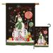 Breeze Decor Sweet Snowmen Winter Christmas Impressions 2-Sided Polyester 40 x 28 in. Flag Set in Black | 40 H x 28 W in | Wayfair