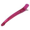 Efalock Clip Techno mit Flachgummi pink 6 Stk. Haarklammern