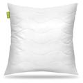 Beautissu Bed Pillow 80x80cm Set of 2 BeauNuit UK – Soft Sleeping Quilted Cushion 800gr – Washable Pillow with Microfibre Padding – Hypoallergenic Pillow