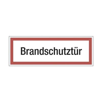 Sicherheitskennzeichen »Textschild: Brandschutztür« 29,7 x 0,01 x 10,5 cm rot, OTTO Office, 29.7x10.5 cm