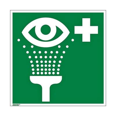 Sicherheitskennzeichen »Augenspüleinrichtung [E011]« 15 x 0,01 x 15 cm mehrfarbig, OTTO Office, 15x15 cm