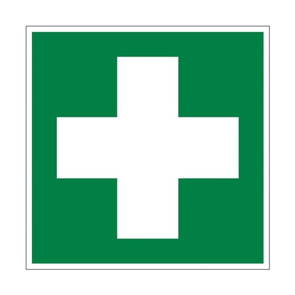 Marahrens Sicherheitskennzeichen »Erste Hilfe [E003]« 5 x 0,01 x 5 cm mehrfarbig, 5x5 cm Image