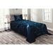 The Twillery Co.® Swett Microfiber Modern & Contemporary Coverlet/Bedspread Set Microfiber in Black | Twin Coverlet + 1 Sham | Wayfair