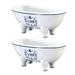 Kingston Brass Miniature Double-Ended Soap Dish Ceramic in White | 2.5 H x 5.69 W x 2.69 D in | Wayfair BATUBDSWD