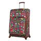 Lily Bloom Design Pattern 28" Luggage Softside Expandable With Double Spinner Wheels, Large Lightweight Suitcase Checked Bag For Women, Playful Garden, 71.12 cm