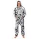 Leezeshaw Unisex 3D Funny Ahegao Printed Long Sleeve Hooded Onesie Jumpsuit All in One Piece Pyjamas Nightwear Costumes