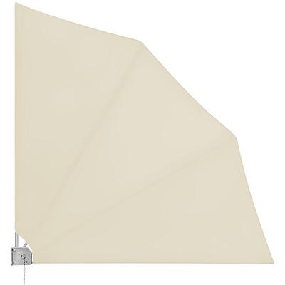 Detex® Balkonfächer Sichtschutz 140x140cm Wetterfest UV-beständig Faltbar Terrasse Seitenmarkise Image