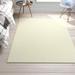 Green/White 72 x 0.25 in Area Rug - George Oliver Petya Geometric Hand-woven Flatweave Wool Yellow/Ivory Area Rug Wool | 72 W x 0.25 D in | Wayfair