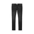 TOM TAILOR DENIM Herren Culver Skinny Jeans, schwarz, Logo Print, Gr. 34/34