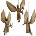 The Holiday Aisle® 3-Piece Angel Hanging Figurine Ornament Set, Sisal in Brown | Wayfair 122454F44938449B848A9004F8A31AD7