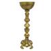 Astoria Grand Lenwood Vintage Royal Flower Riser Centerpiece Metal Table Vase Metal in Yellow | 19.75 H x 7.5 W x 7.5 D in | Wayfair