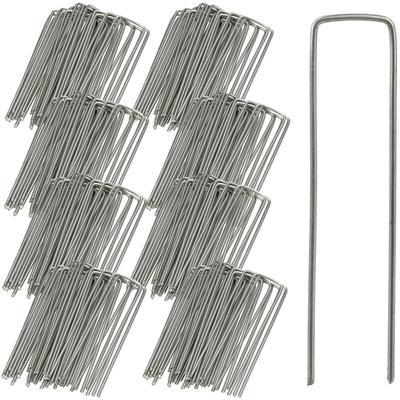 Relaxdays - 200er Set Bodenanker, Rostbeständig, Angeschrägte Enden, Zum Einschlagen, 15 cm lang,