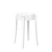 Kartell Charles Ghost Patio Bar Stool Plastic in White | 18.13 H x 15.33 W x 10.33 D in | Wayfair 4897/E5