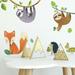 Harriet Bee Forest Friends 9.8' L x 6.9" W Wallpaper Border Vinyl in Brown/Gray/Green | 9.8 H x 6.9 W x 0.14 D in | Wayfair